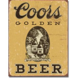 Placa metalica - Coors Golden Beer - 30x40 cm